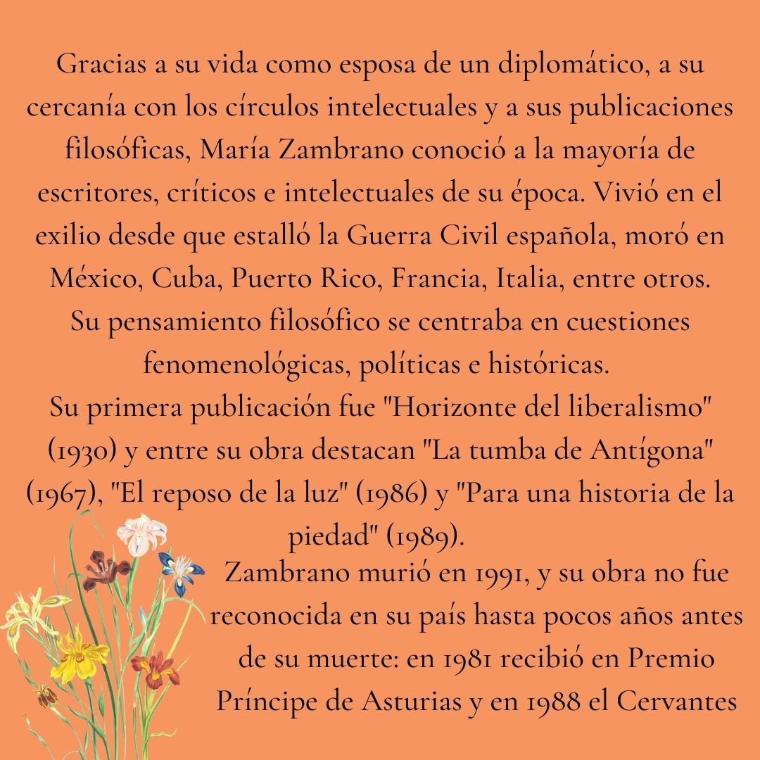 María Zambrano | La Malinche sale de visita